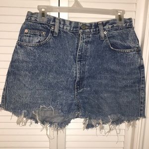 Denim shorts